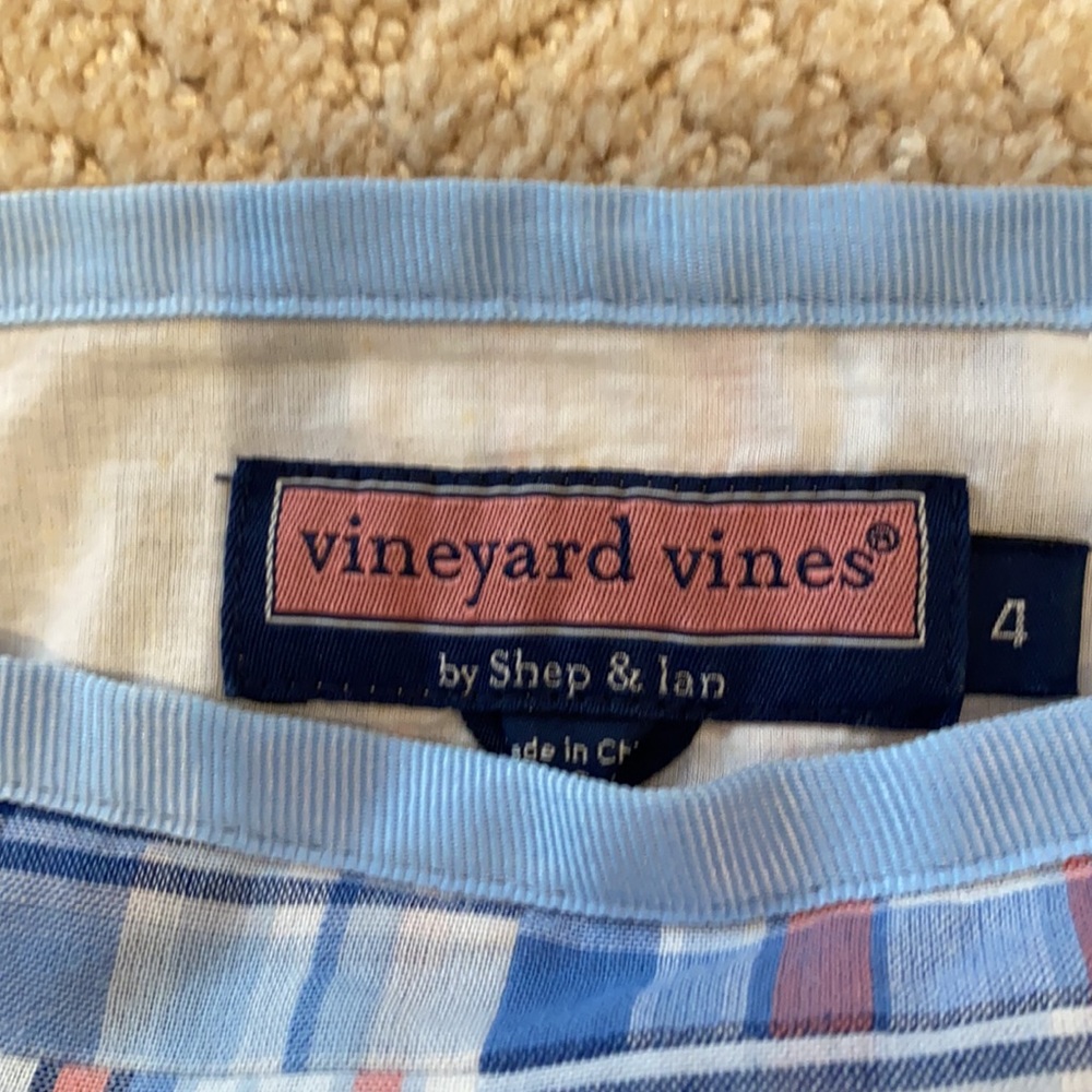 Vineyard Vines Patchwork Mini Skirt Size 4 - image 3